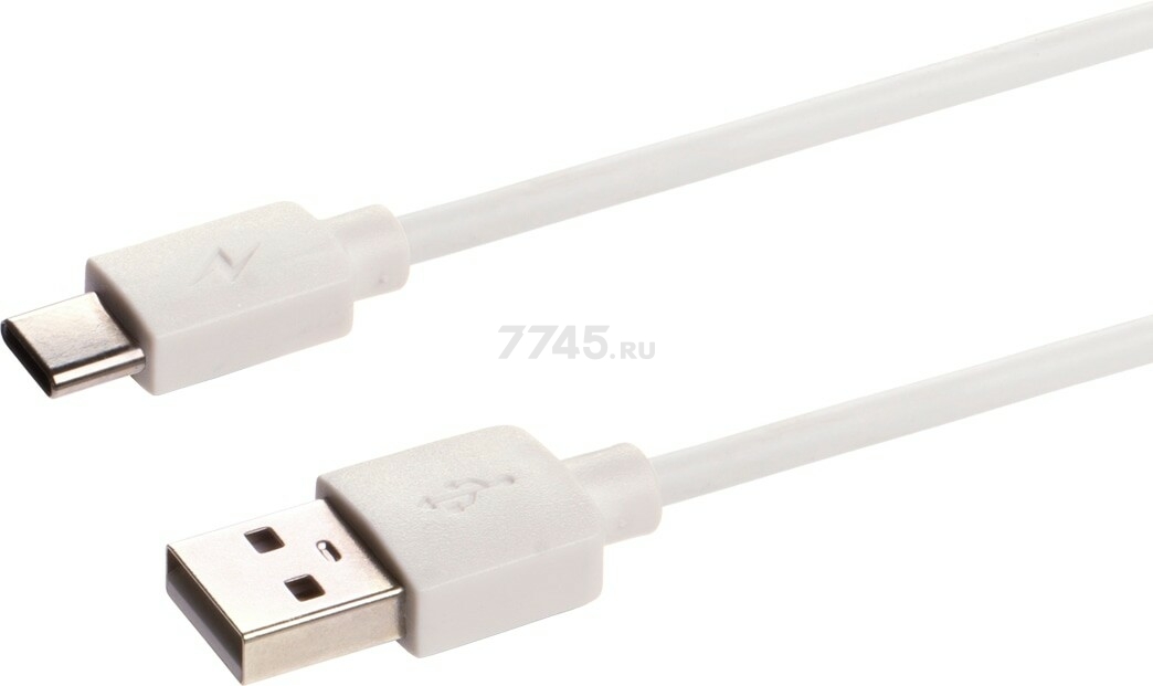 Кабель TDM ДК 5 USB-A - USB-C 1 м белый (SQ1810-0305) - Фото 2