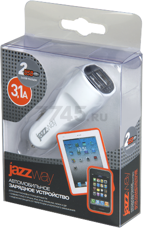 Автомобильное зарядное устройство JAZZWAY iP-3100 USB (4690601007148) - Фото 4