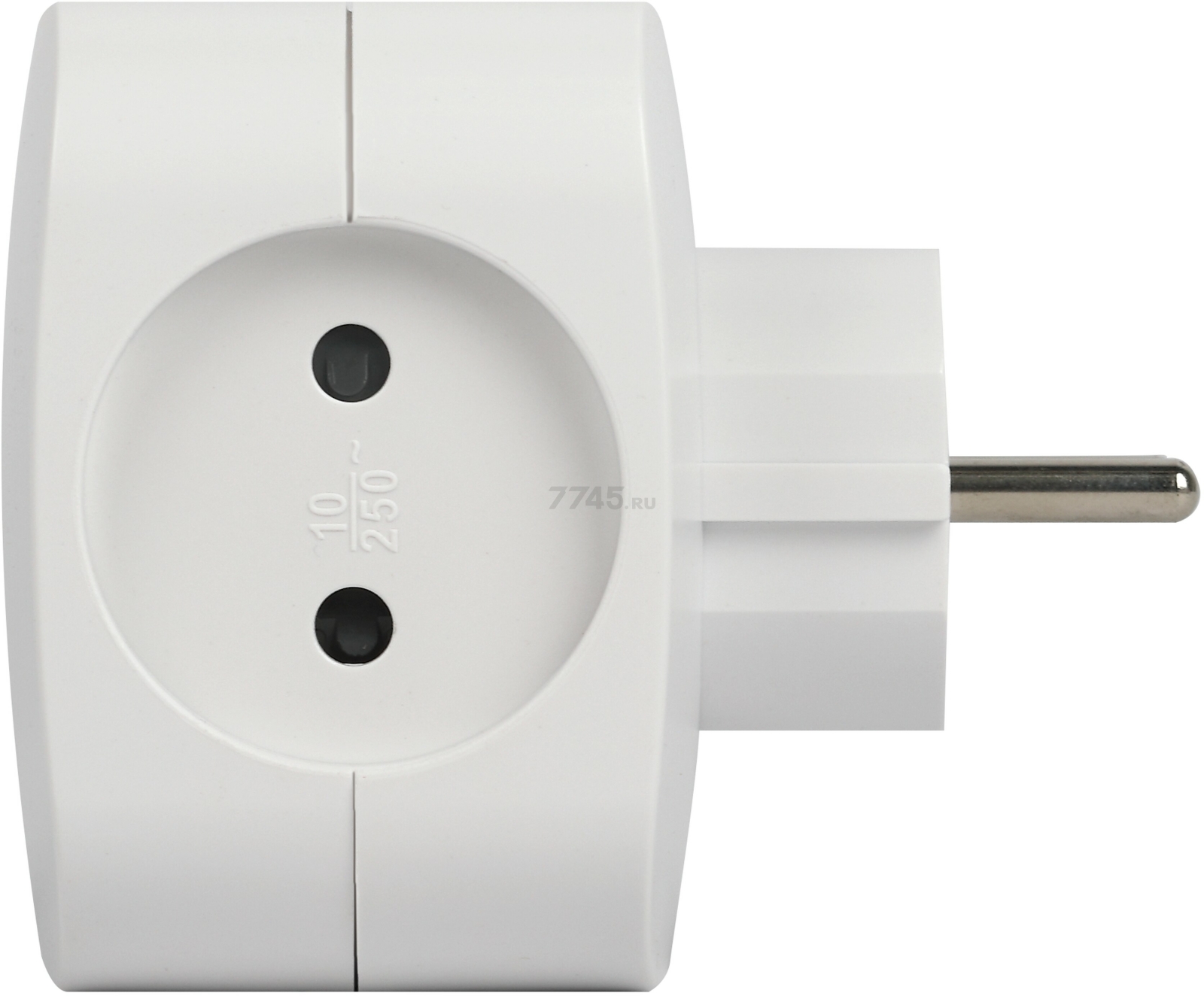 Разветвитель для розеток четверной ЭРА SP-4-USB-W белый - Фото 3