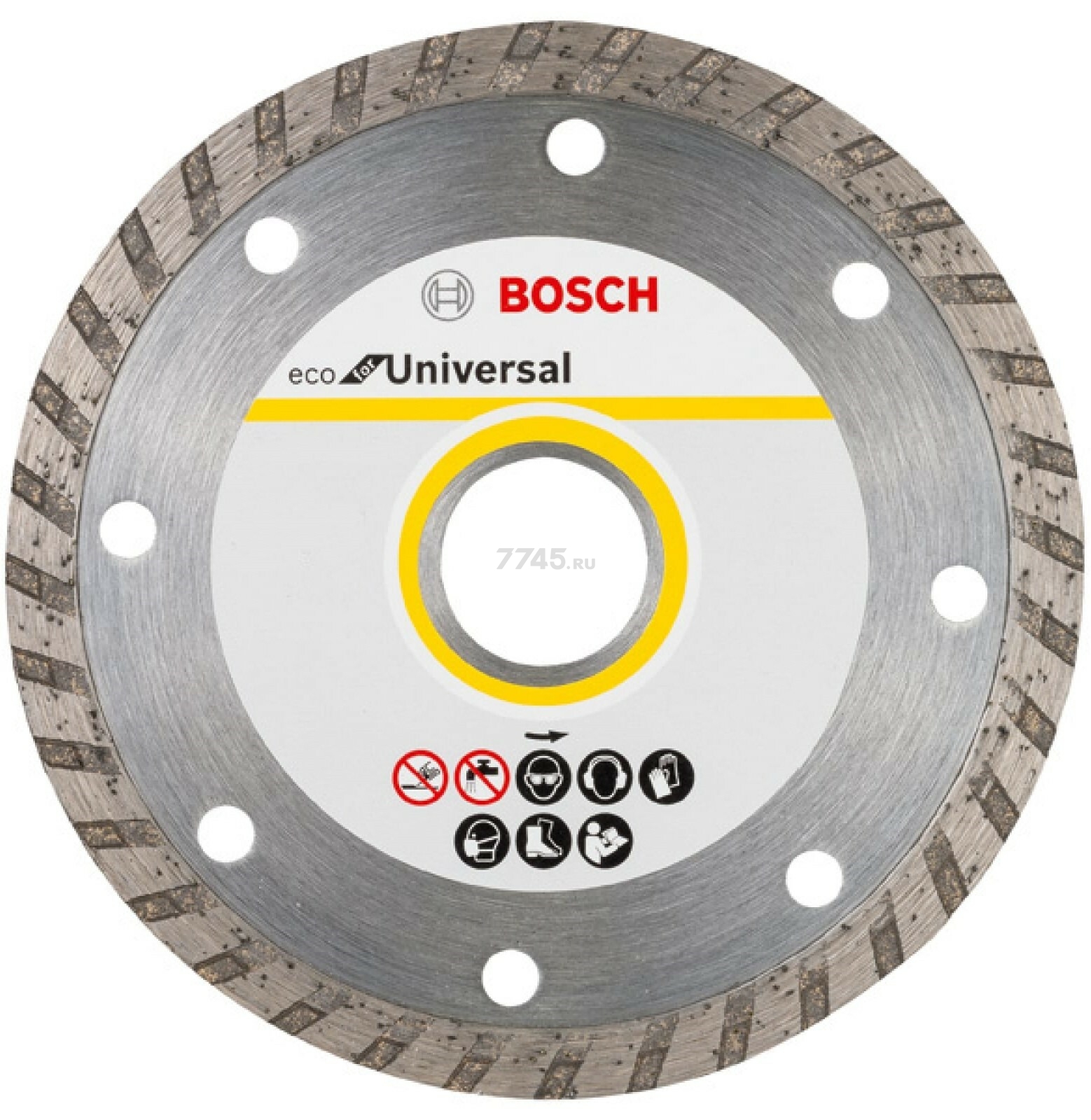 Круг алмазный 125х22 мм универсальный Turbo BOSCH Eco for Universal (2608615046)