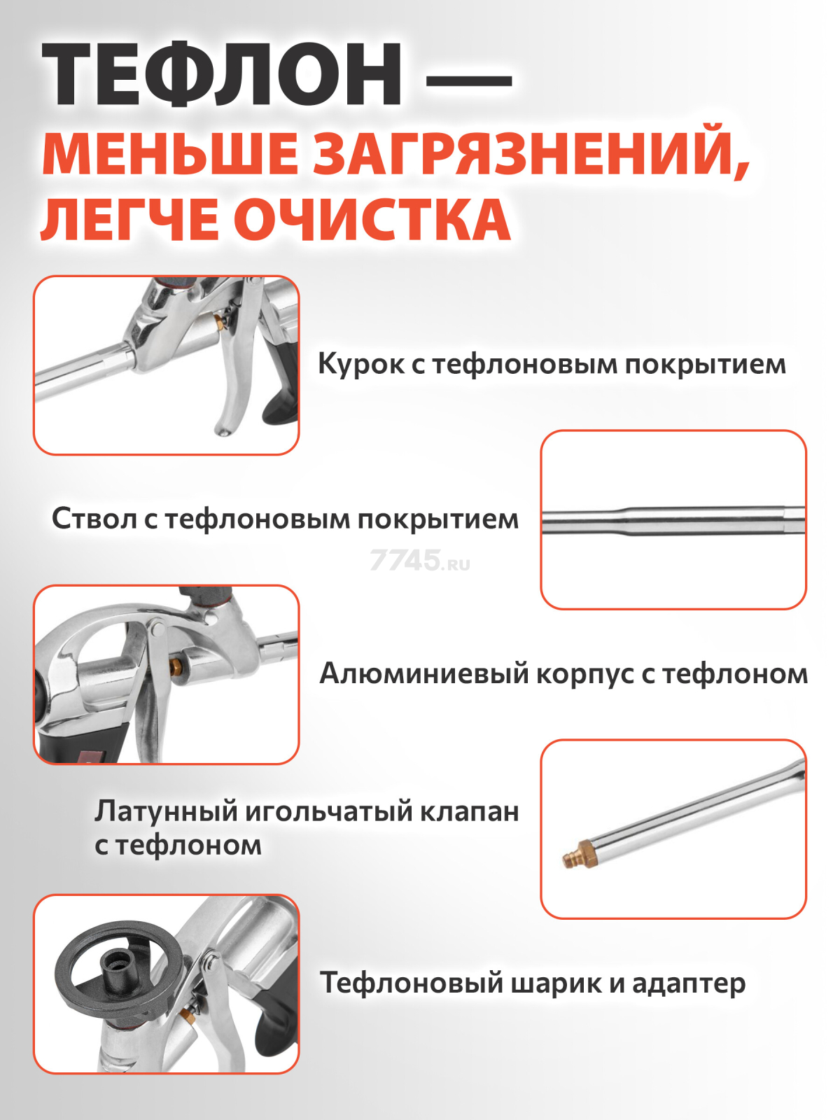 Пистолет для монтажной пены STARTUL PROFI (ST4057-1) - Фото 3