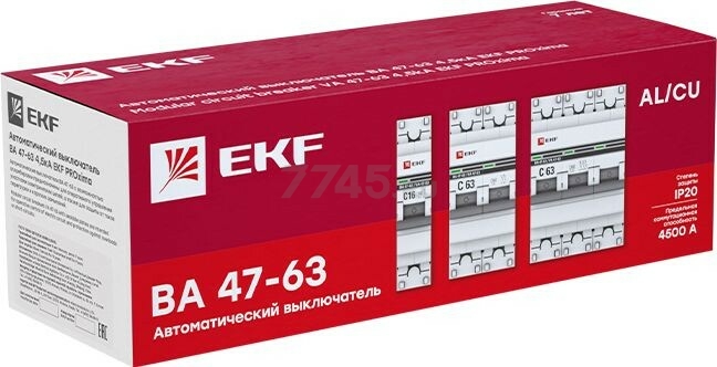 Автоматический выключатель EKF PROxima ВА 47-63 2P 32А C 4,5кA (mcb4763-2-32C-pro) - Фото 8