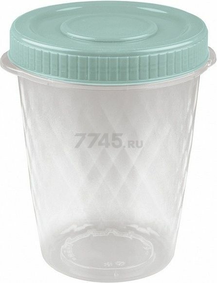 Емкость пластиковая для сыпучих продуктов БЫТПЛАСТ Кристалл 1,1 л (209056) - Фото 4
