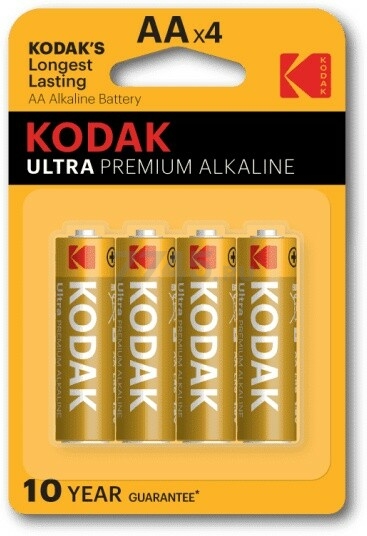 Батарейка АА KODAK Ultra Premium Alkaline 1,5 V 4 штуки