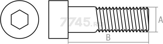 Винт с внутренним шестигранником М8х70 мм цинк класс прочности 8.8 DIN 912 STARFIX 10 штук (SMP1-33774-10) - Фото 3