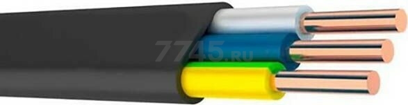 Силовой кабель ВВГ-П 3х2,5 АВТОПРОВОД 100 м черный (1502687309289)