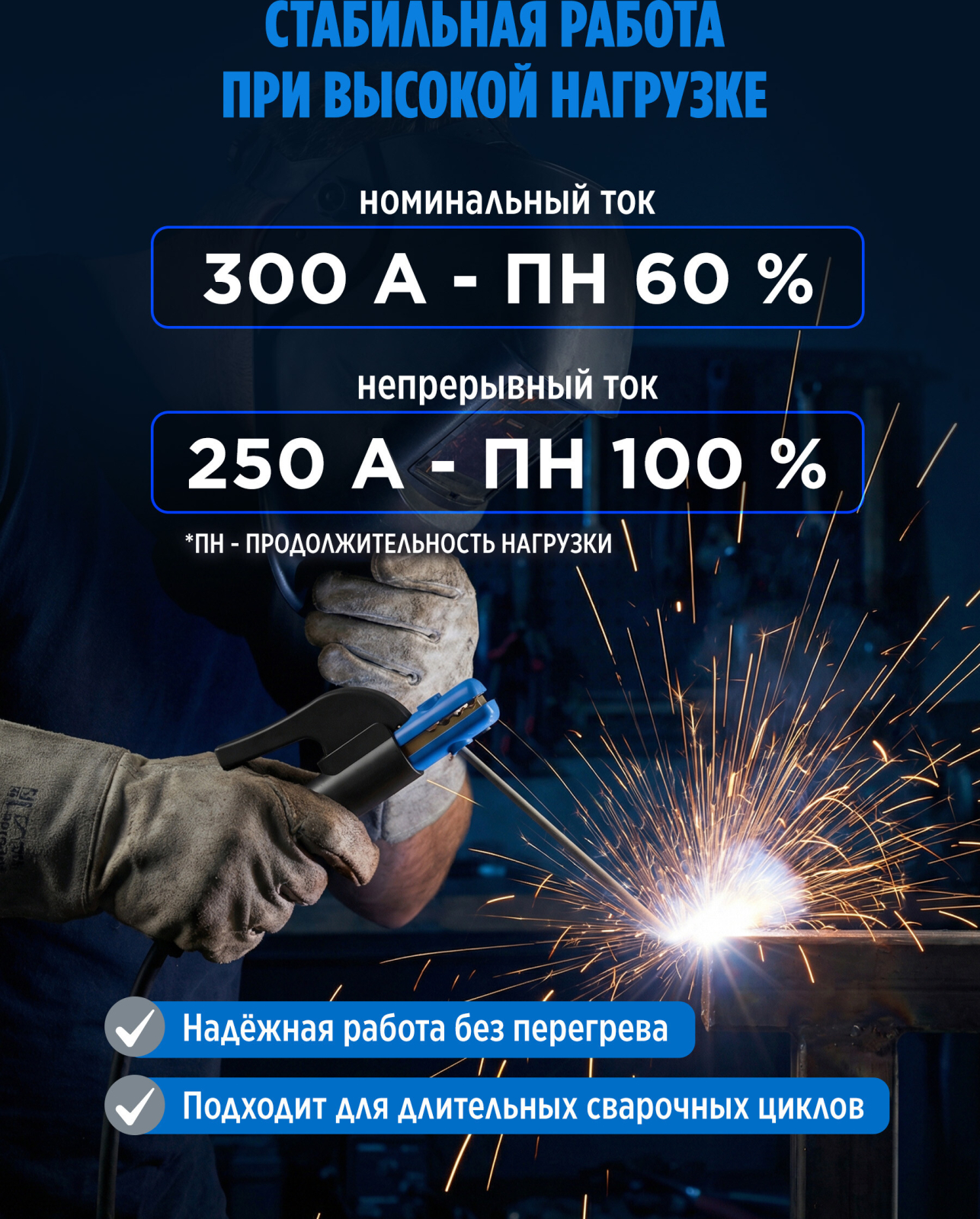 Электрододержатель SOLARIS H-300F (SL1565-1) - Фото 3