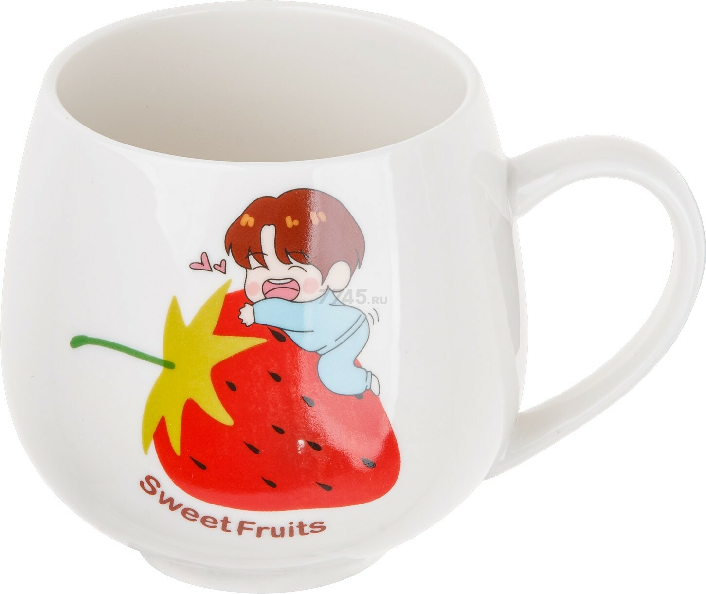 Кружка керамическая PERFECTO LINEA Sweet fruits клубника 350 мл (17-301114)