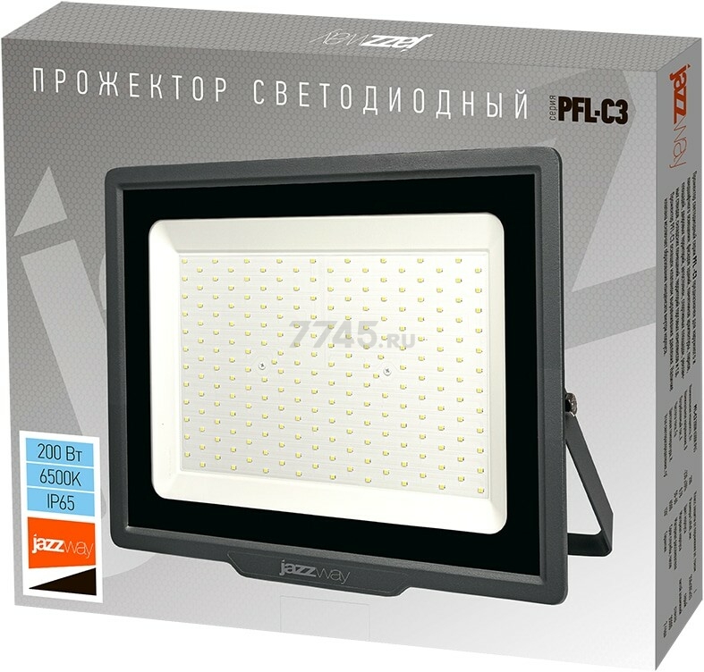 Прожектор светодиодный PFL-C3 compact 200 Вт 6500K IP65 JAZZWAY (5023666А) - Фото 6