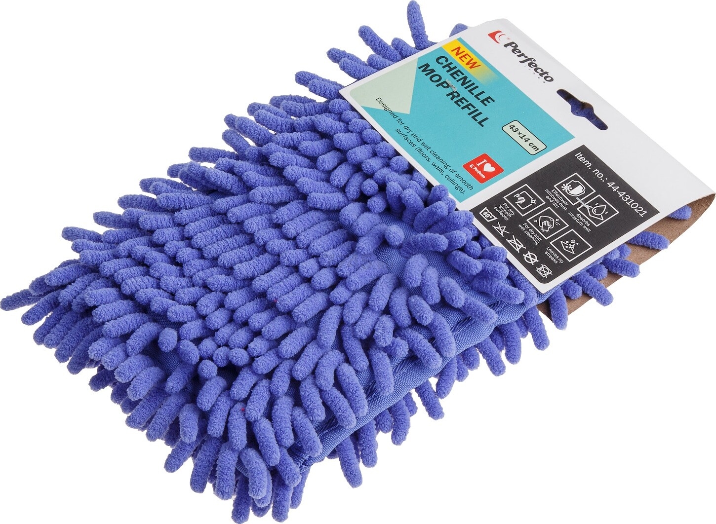 Сменная насадка для швабры PERFECTO LINEA из шенилла лиловая (44-431021)