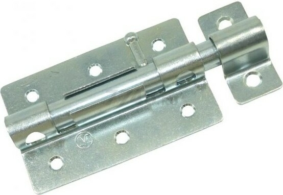 Задвижка дверная 100 мм STARFIX ЗД-08 белый цинк (SMP-07693-1)