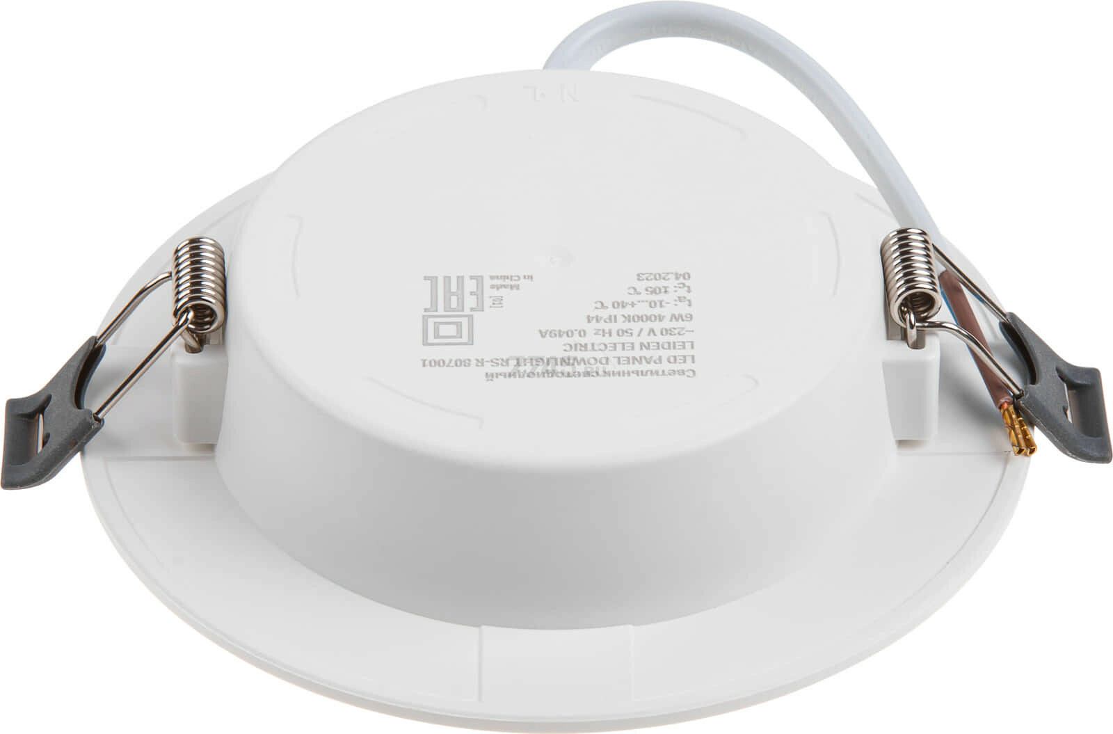 Светильник встраиваемый светодиодный 6 Вт 4000К LEIDEN ELECTRIC RS-R (807001) - Фото 3