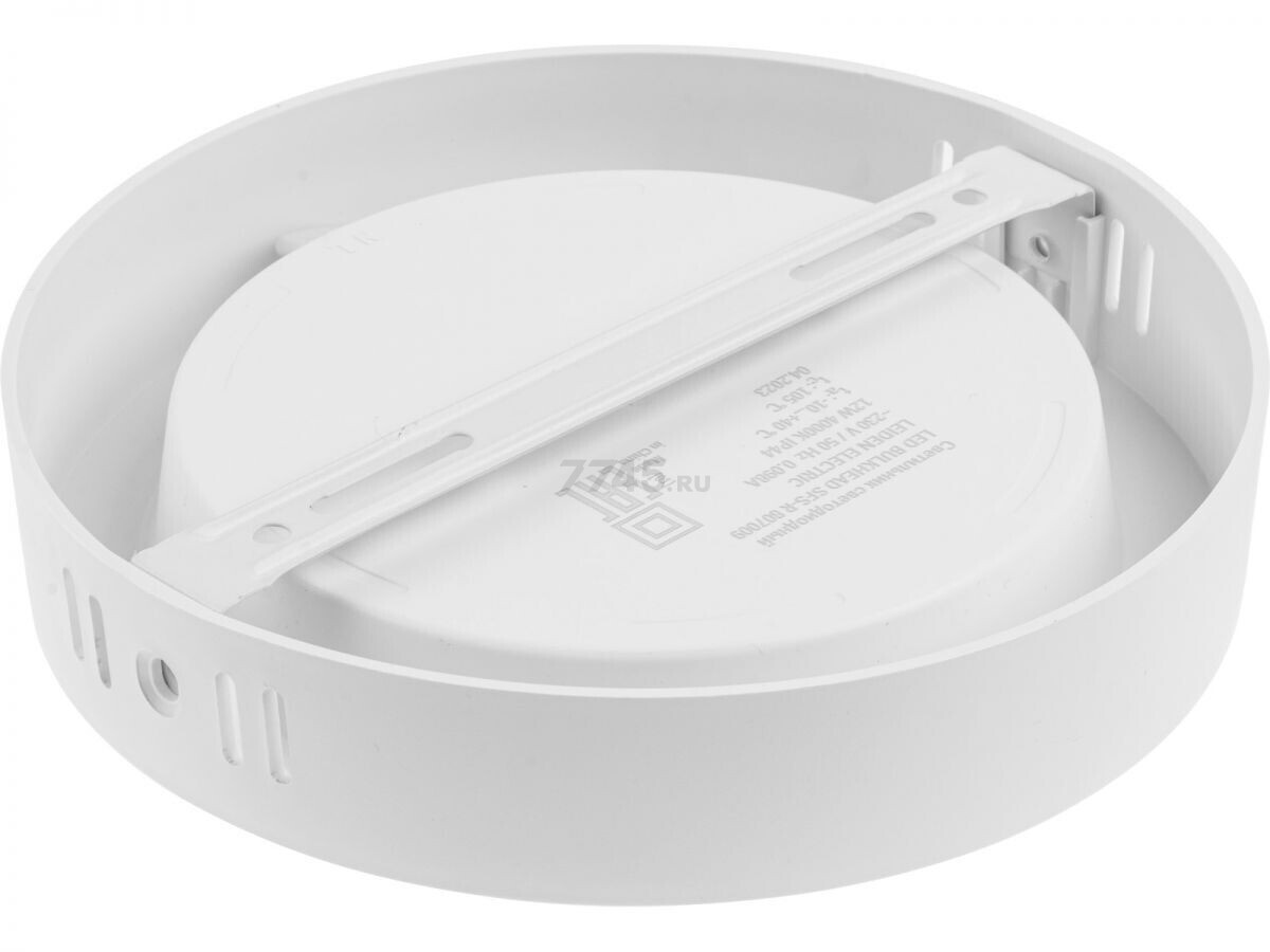 Светильник накладной светодиодный 12 Вт 4000К LEIDEN ELECTRIC SFS-R круг (807009) - Фото 3