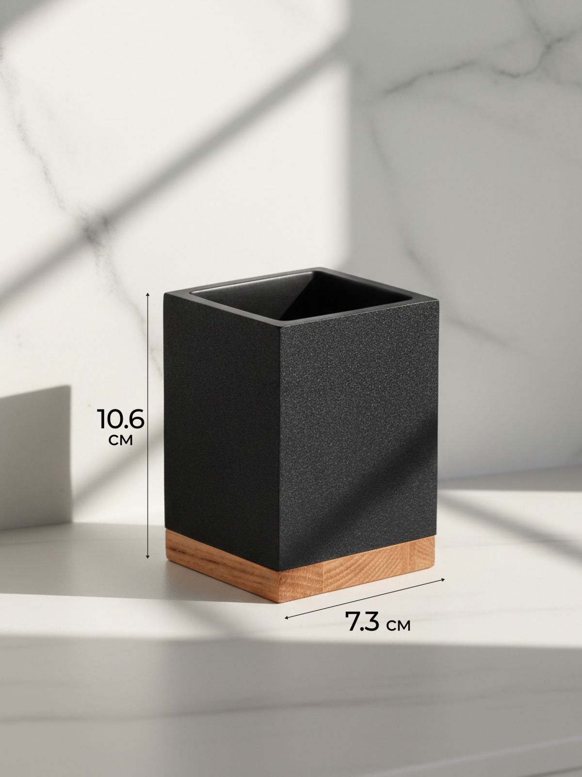 Стакан PERFECTO LINEA Wood Bliss черный (35-720102) - Фото 6