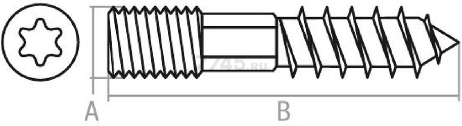 Шуруп-шпилька М10х140 мм STARFIX (SM-17994-1) - Фото 3
