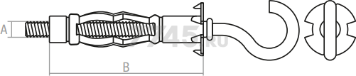 Дюбель металлический С-образный для пустотелых конструкций 13хМ6х52 мм STARFIX (SMP-93580-1) - Фото 2