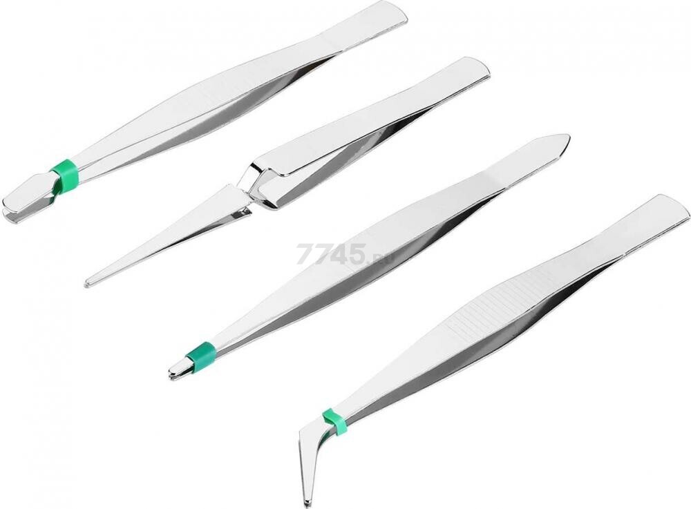 Набор пинцетов DEKO TW01 4 предмета (065-0755)