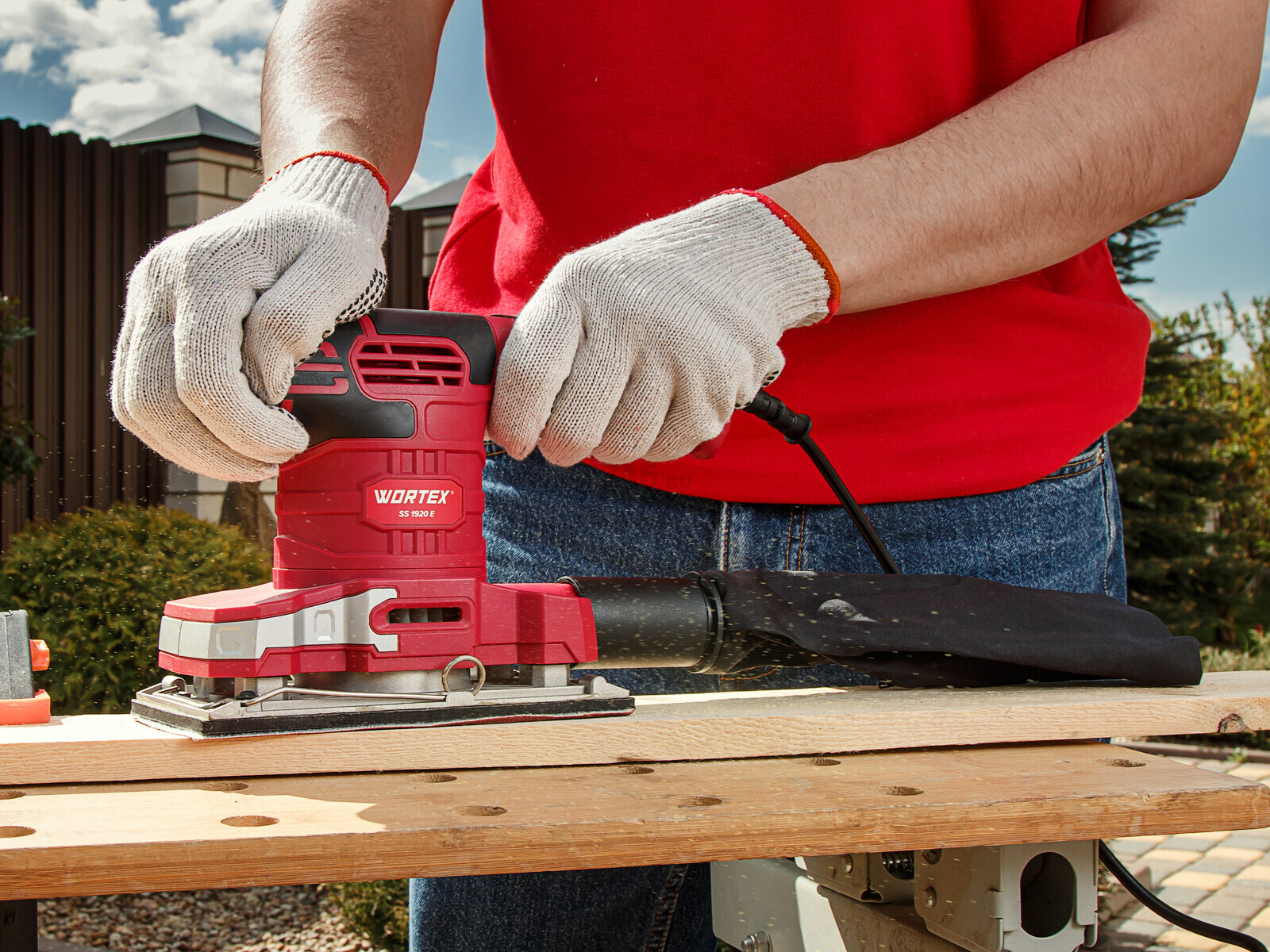 Шлифмашина плоская (виброшлифмашина) WORTEX SS 1920 E (1334425) - Фото 13