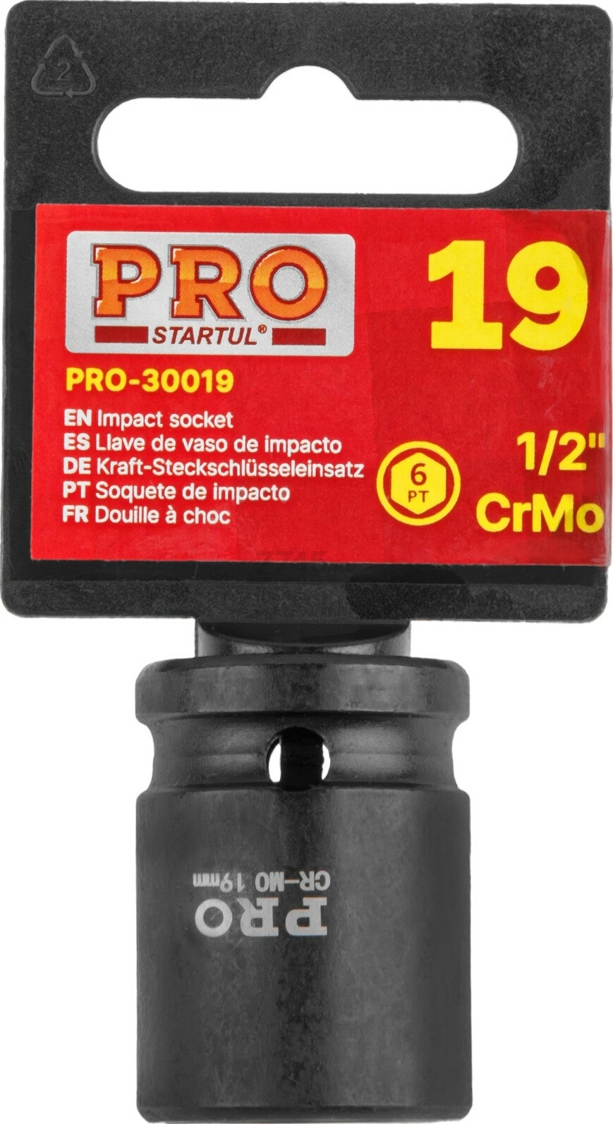 Головка ударная 1/2" 19 мм 6 граней PRO STARTUL (PRO-30019) - Фото 2