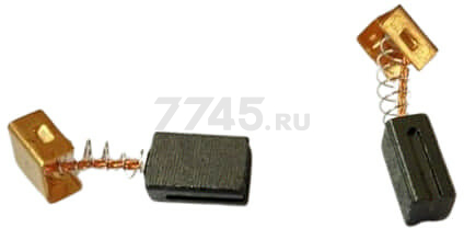 Щетки угольные комплект для шлифмашины эксцентриковой WORTEX RS1245E 2 штуки (S1A-GW4-125-15)
