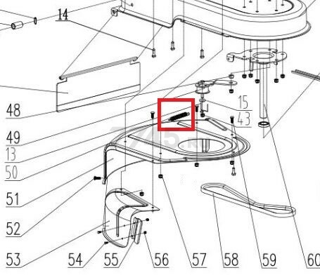 Пружина натяжителя для газонокосилки ECO LG-820 (624007)