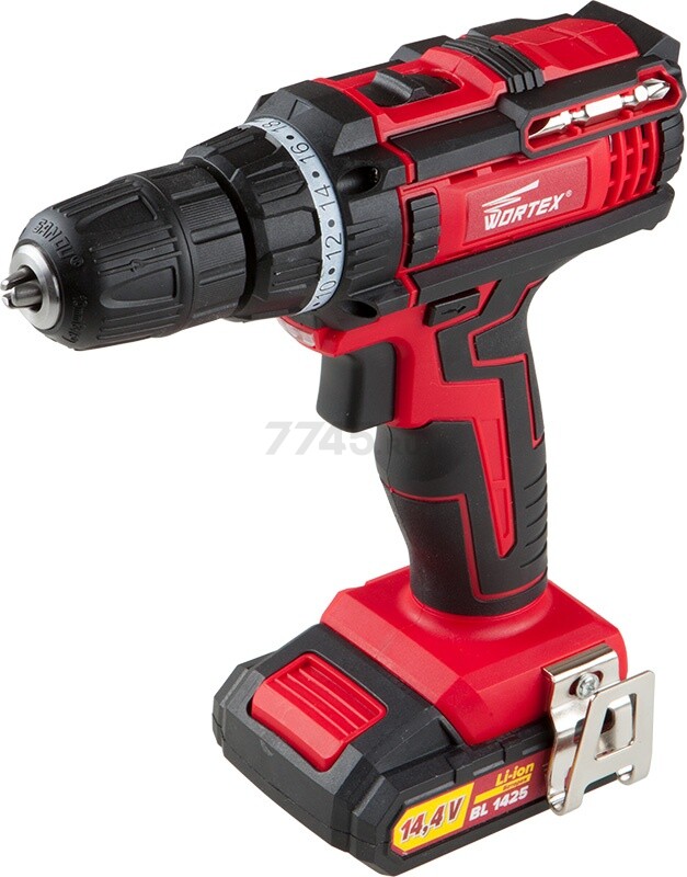 Дрель-шуруповерт аккумуляторная WORTEX BD 1425 DLI (BD1425DLI1606) - Фото 2