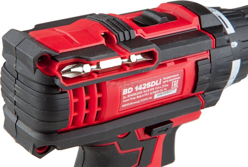 Дрель-шуруповерт аккумуляторная WORTEX BD 1425 DLI (BD1425DLI1606) - Фото 8