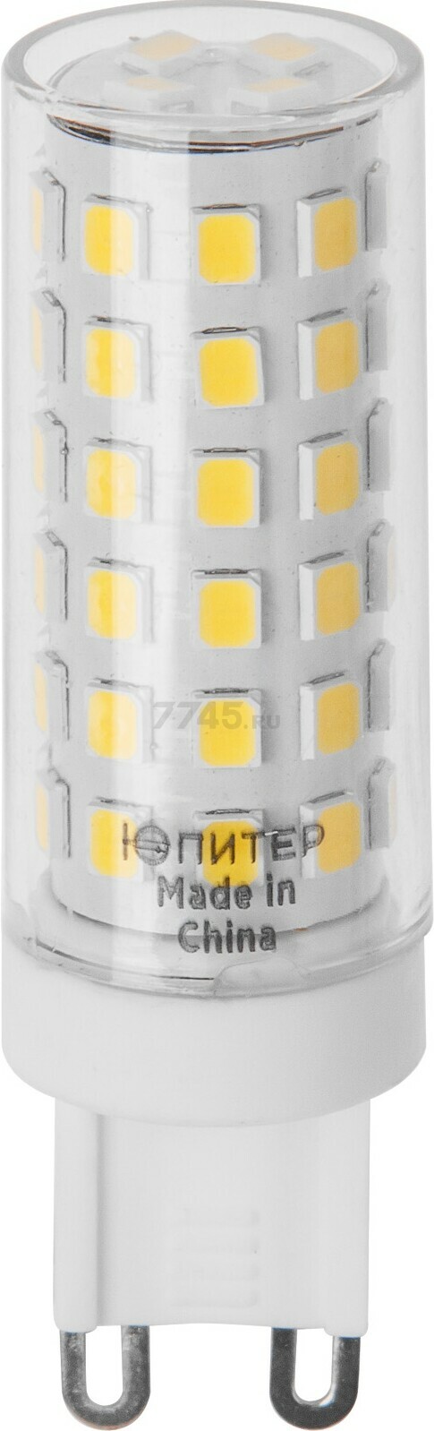 Лампа светодиодная G9 ЮПИТЕР Люкс JCD 9 Вт 3000К (JP5101-35)
