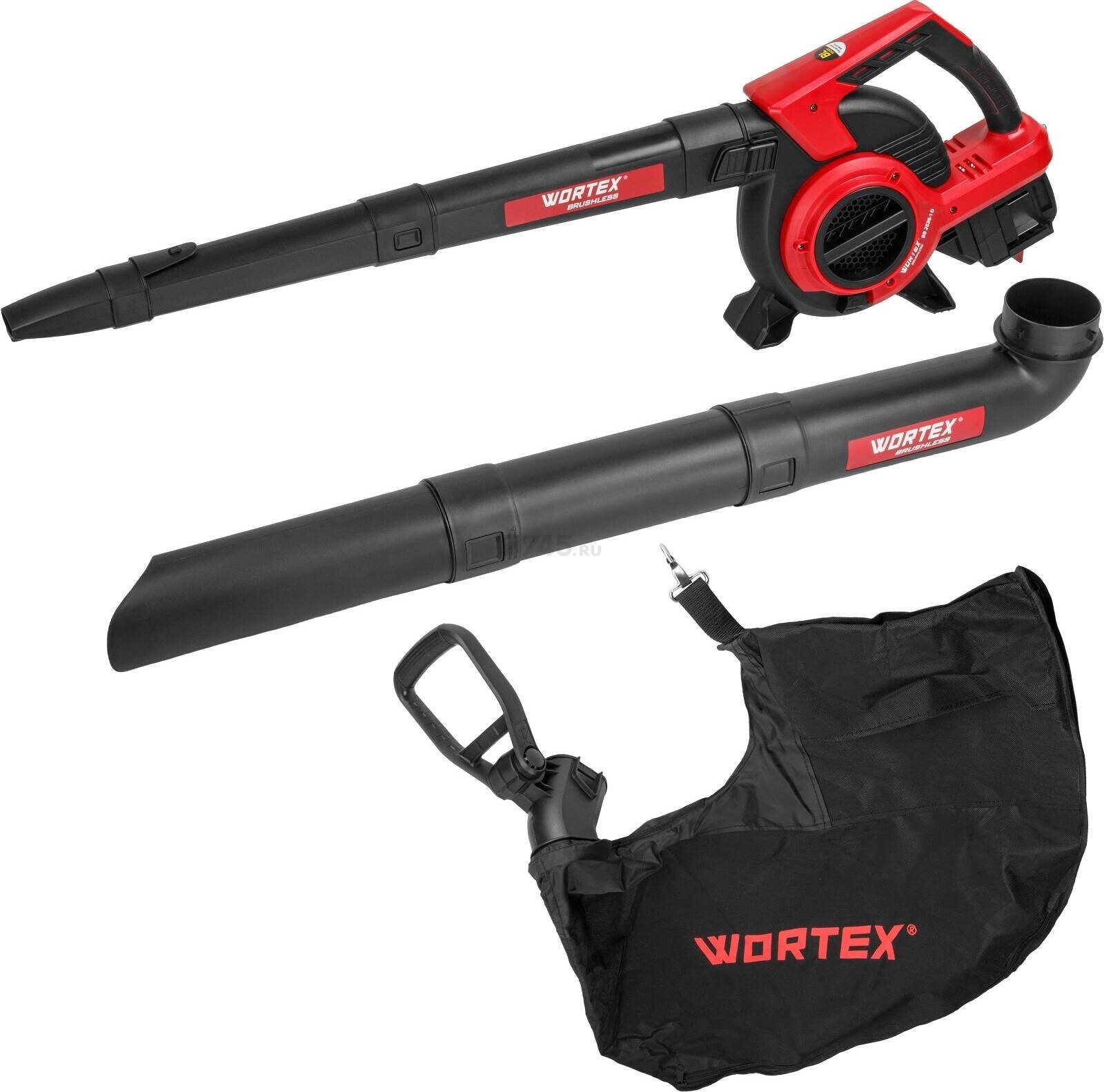 Воздуходувка аккумуляторная WORTEX BB 2536-1 D XLT SOLO (1333417) - Фото 6