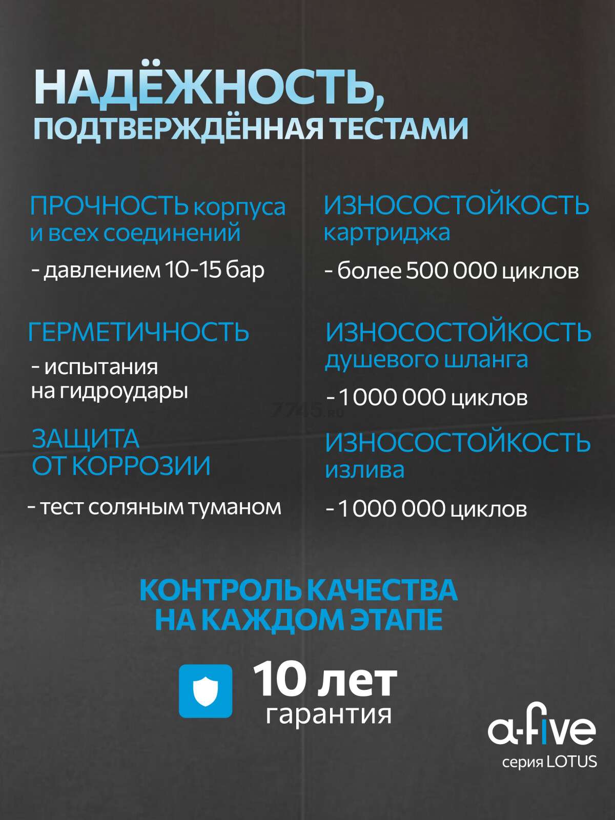 Душевая стойка A-FIVE серия Lotus белый (А5-0756) - Фото 4