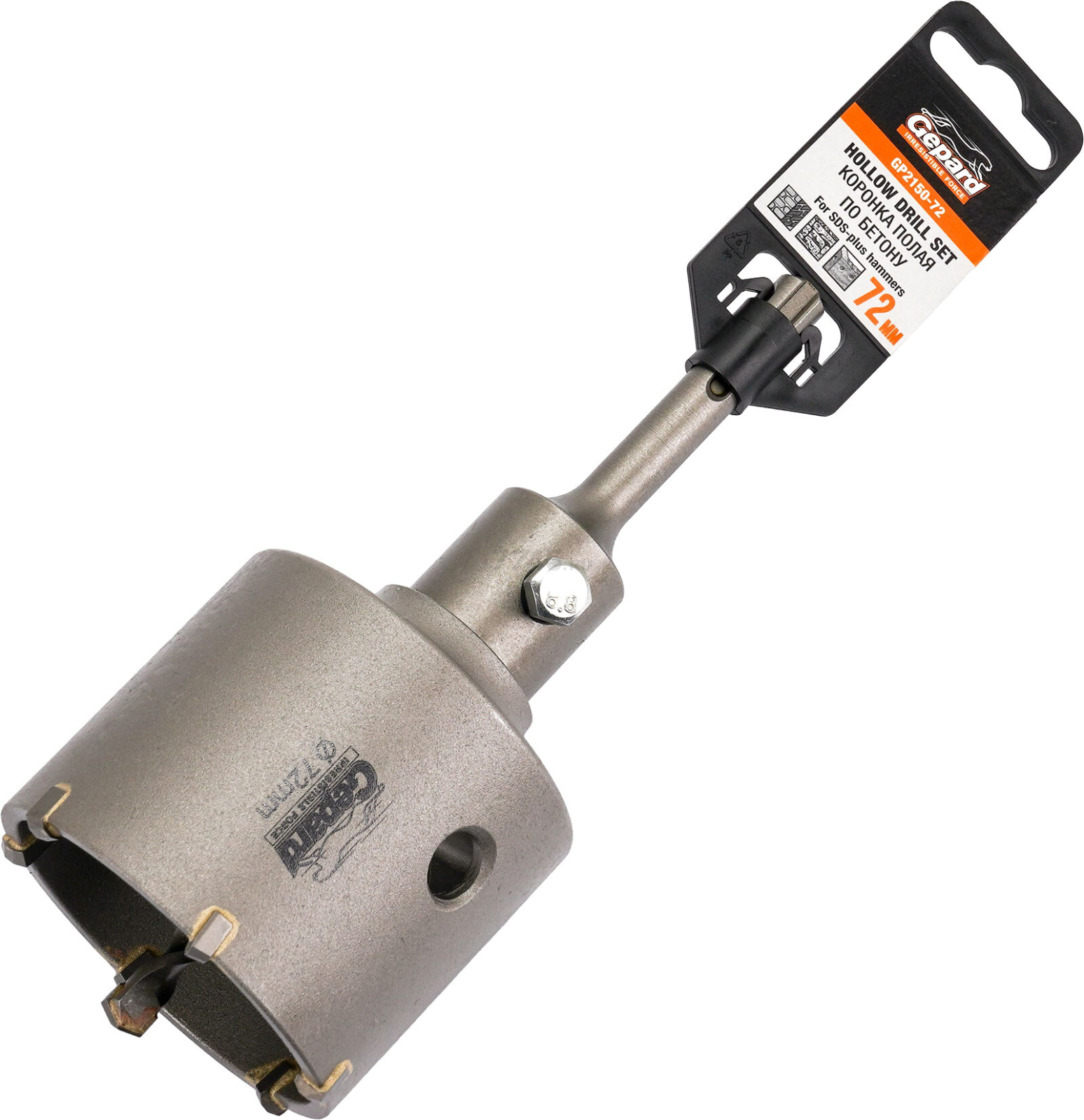 Коронка по бетону твердосплавная 72 мм GEPARD (GP2150-72) - Фото 5