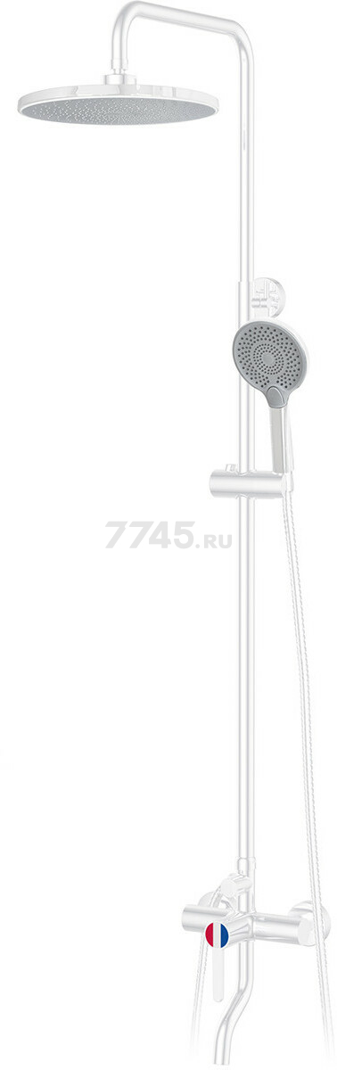 Душевая стойка A-FIVE серия Lotus белый (А5-0737)