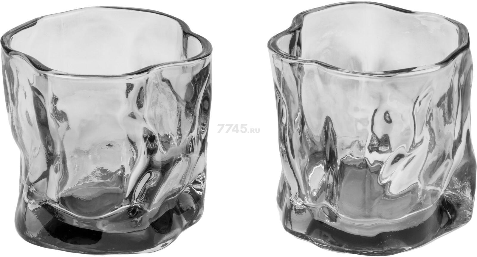 Набор стаканов PERFECTO LINEA Ice Rock Smoke Grey 230 мл 2 штуки (31-290400) - Фото 3