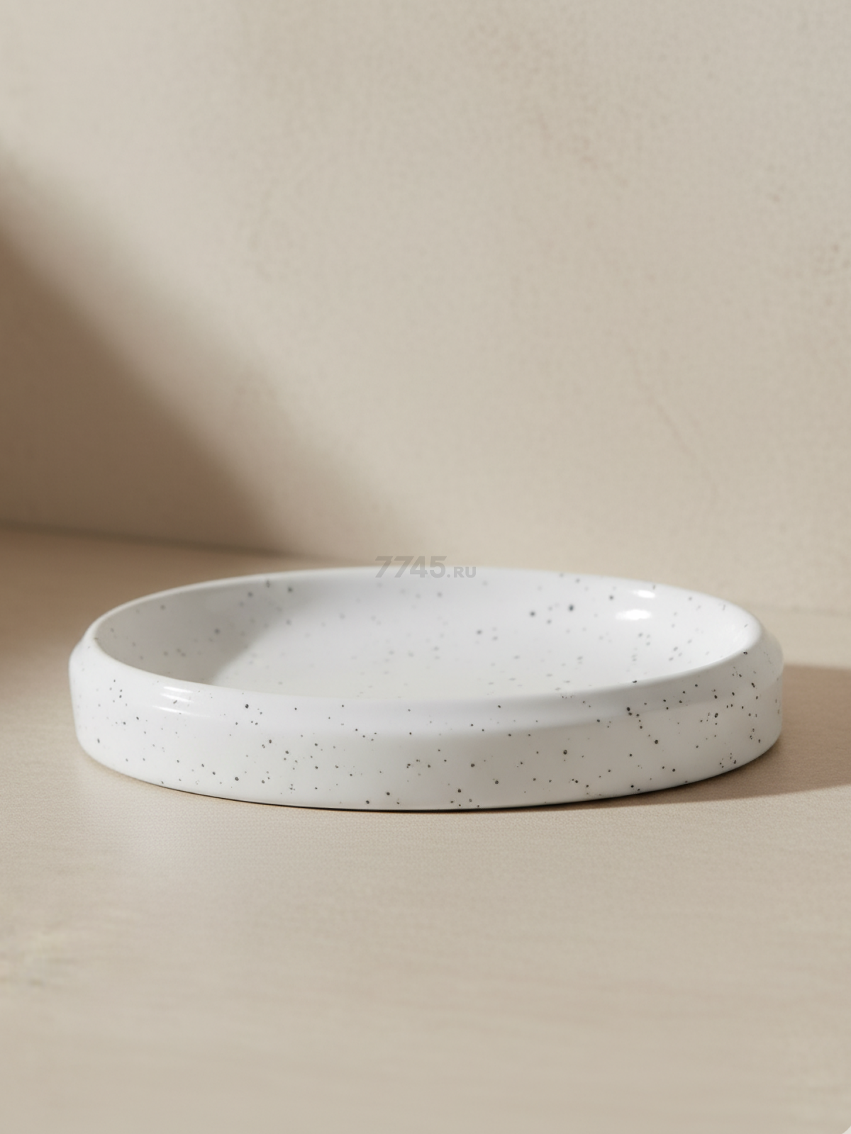 Мыльница PERFECTO LINEA Oceanic Sands белая (35-175003) - Фото 4