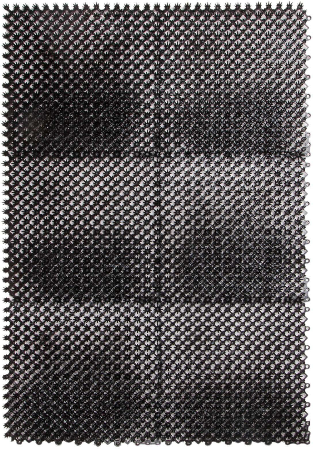 Коврик придверный полиэтиленовый 43х64 см PERFECTO LINEA Травка черный (22-436402)