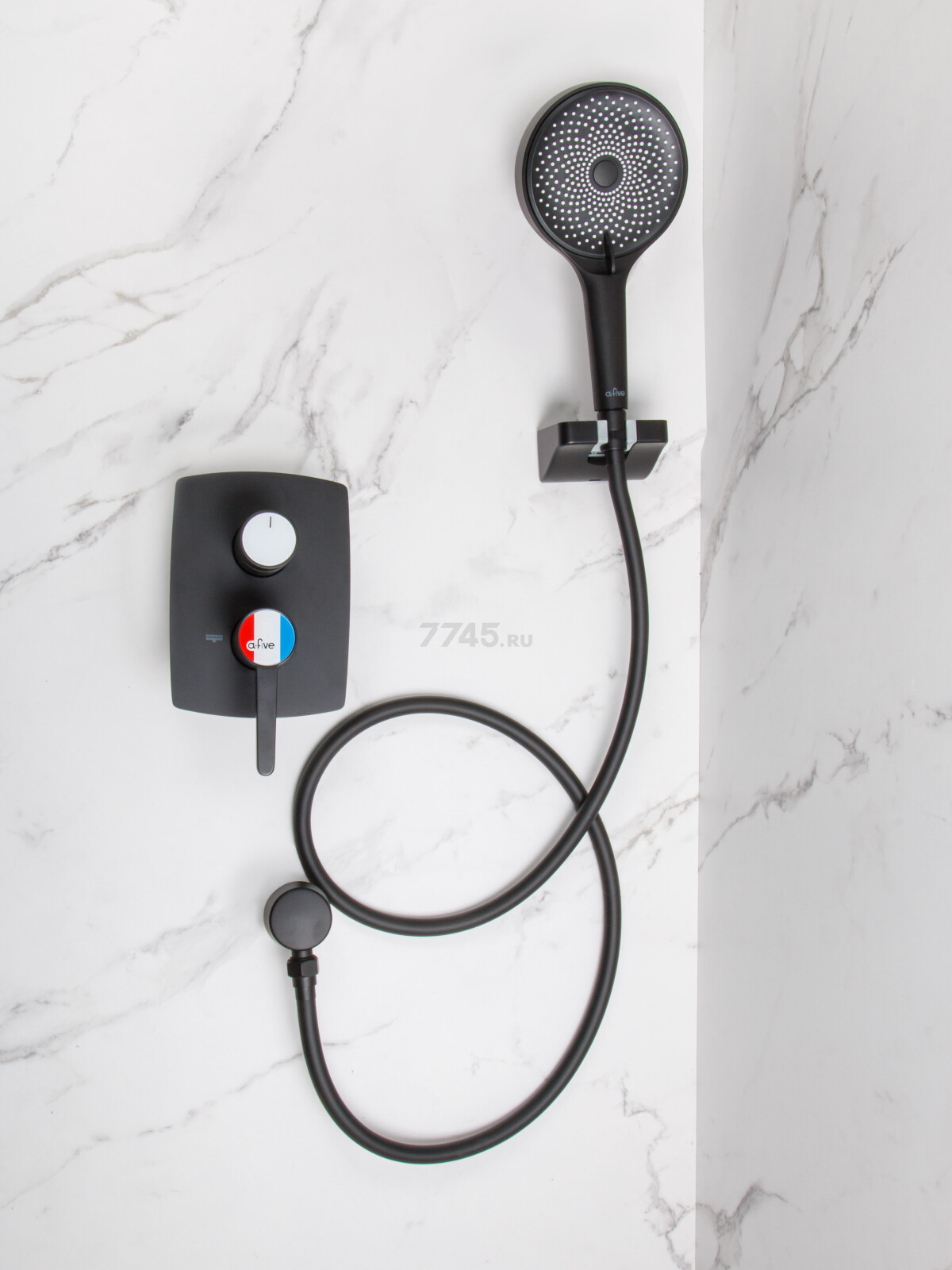 Душевая стойка A-FIVE серия Lotus черный (А5-0657) - Фото 5