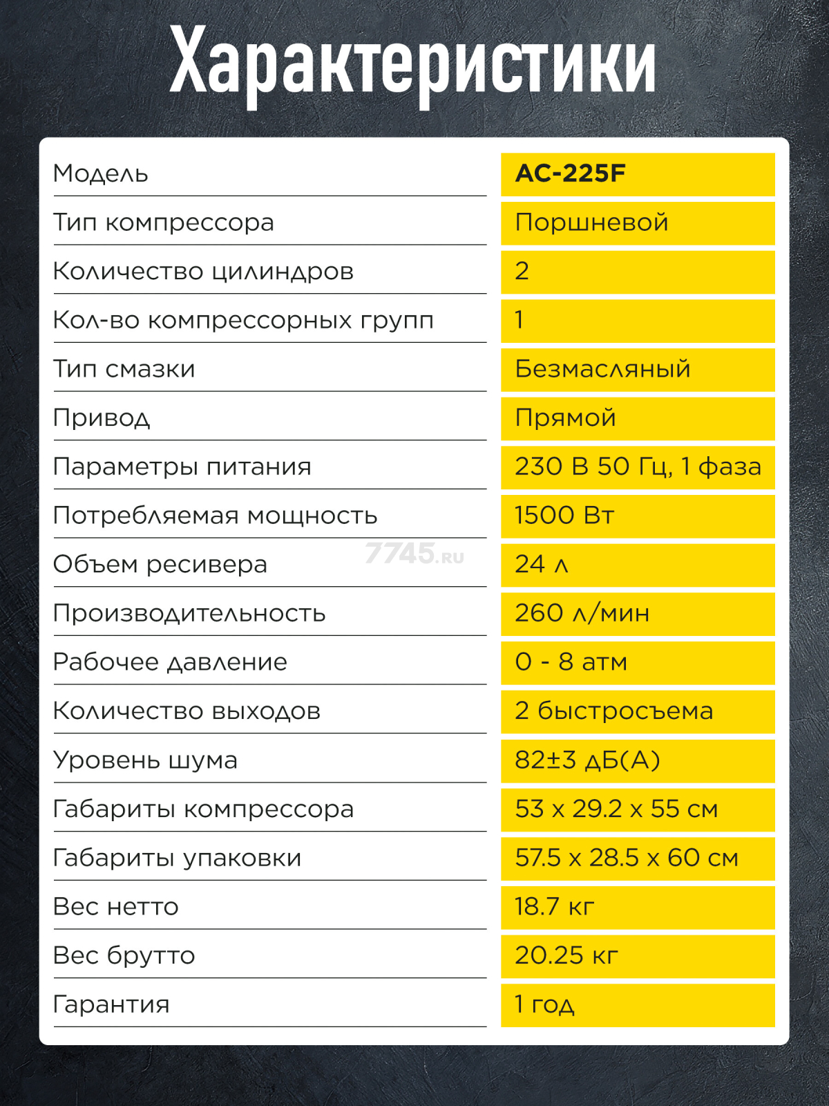 Компрессор безмасляный DGM AC-225F (DG2720-4) - Фото 10