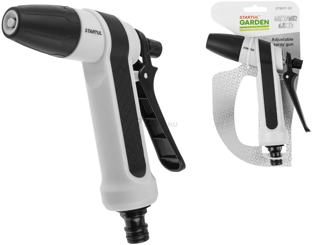 Пистолет-распылитель регулирующийся STARTUL GARDEN Silver Line (ST6017-02) - Фото 2
