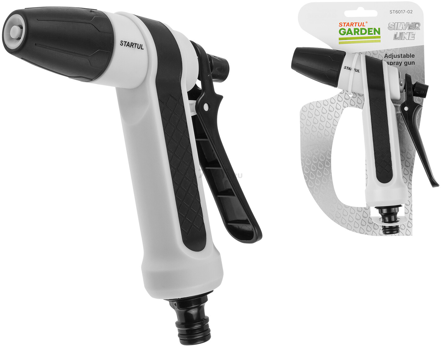 Пистолет-распылитель регулирующийся STARTUL GARDEN Silver Line (ST6017-02)