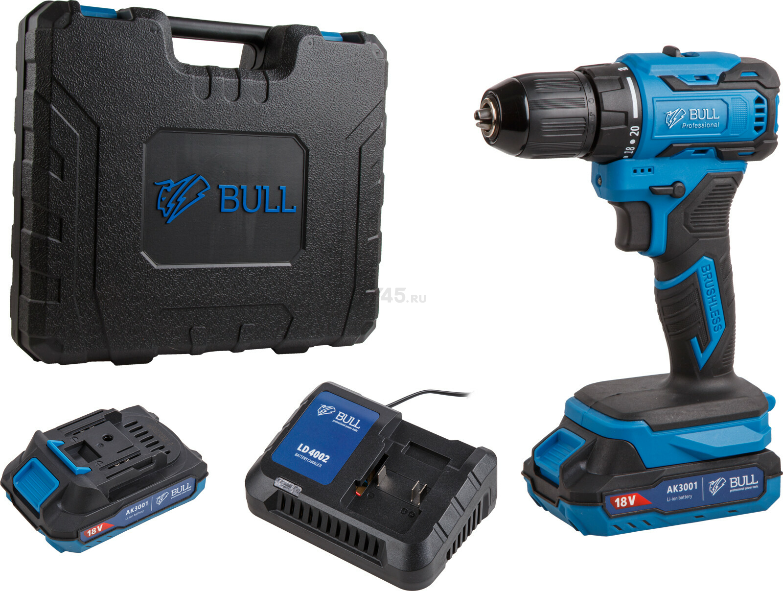 Дрель-шуруповерт аккумуляторная BULL SR 1804 XLTpro (1329421) - Фото 3