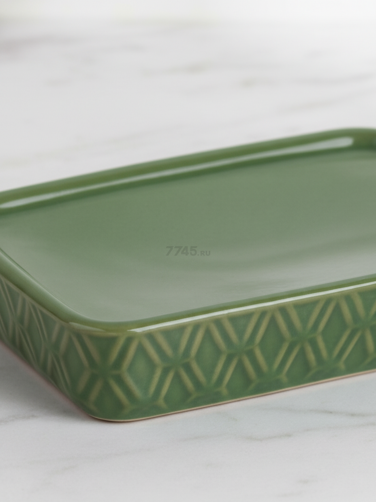 Мыльница PERFECTO LINEA Oasis зеленая (35-757003) - Фото 2