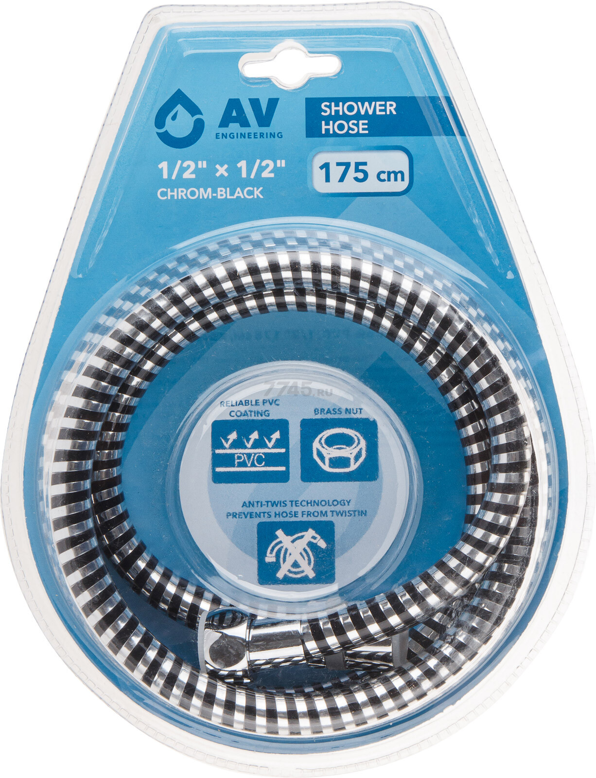 Шланг душевой AV ENGINEERING 175 см  (AVSSS-108)