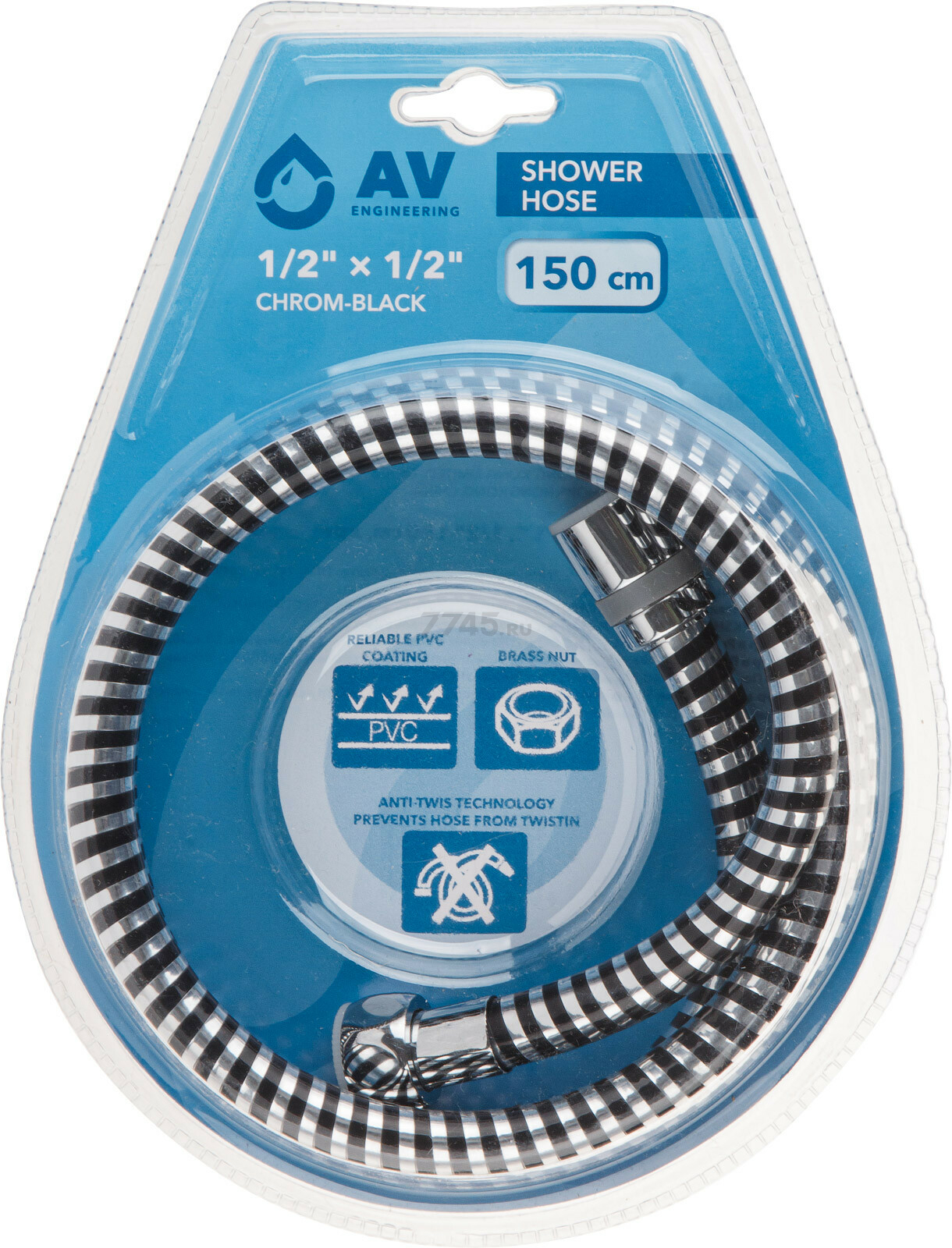 Шланг душевой AV ENGINEERING 150 см  (AVSSS-107)