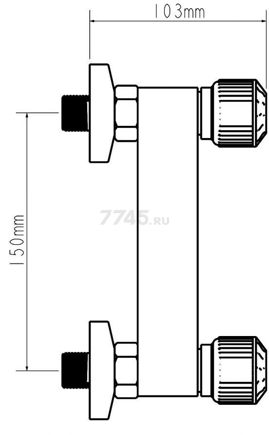 Смеситель для душа ECONOCE серия 330 (EC0334) - Фото 2