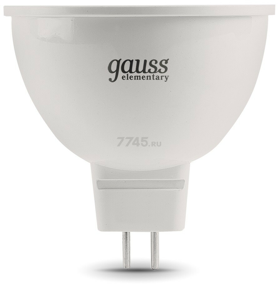 Лампа светодиодная GU5.3 Gauss Elementary MR16 11 Вт 3000К (13511) - Фото 2