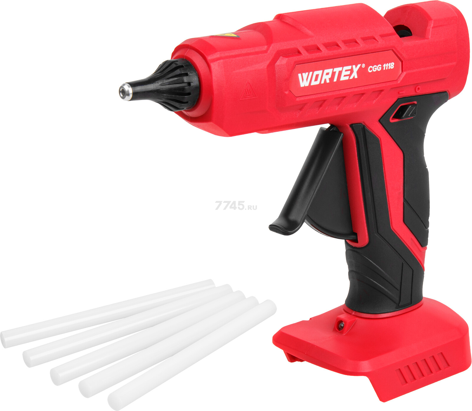 Пистолет клеевой аккумуляторный WORTEX CGG 1118 XLT SOLO (1334528) - Фото 4