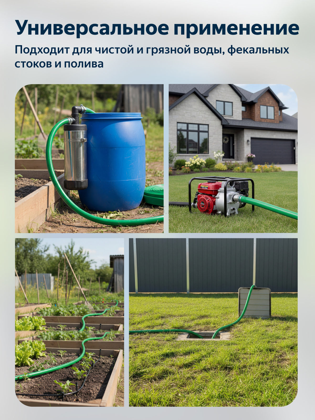 Шланг-рукав дренажный AV ENGINEERING ПЭ 1 1/2" 10 м (AVE9011040) - Фото 3