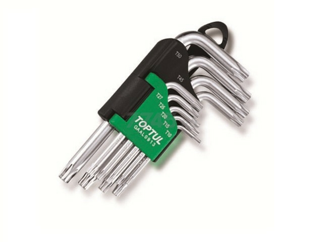 Набор ключей Torx T10-Т50 9 предметов коротких TOPTUL (GAAL0913)