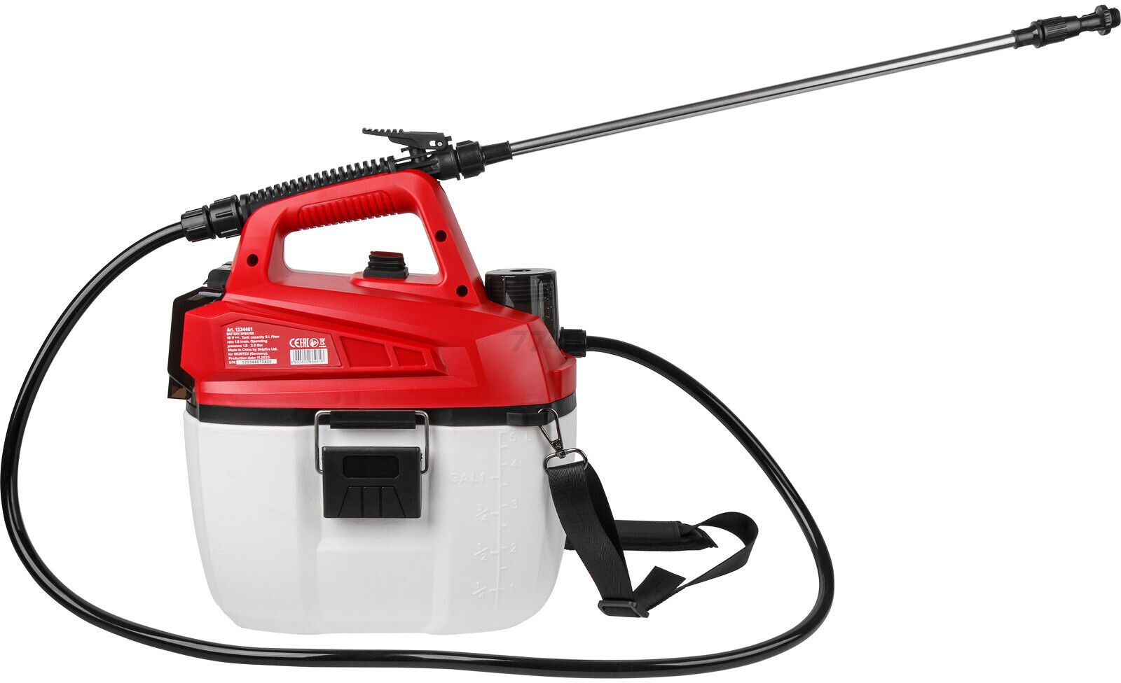 Опрыскиватель плечевой аккумуляторный 5 л WORTEX KS 1020 Li XLT SOLO (1334461) - Фото 2