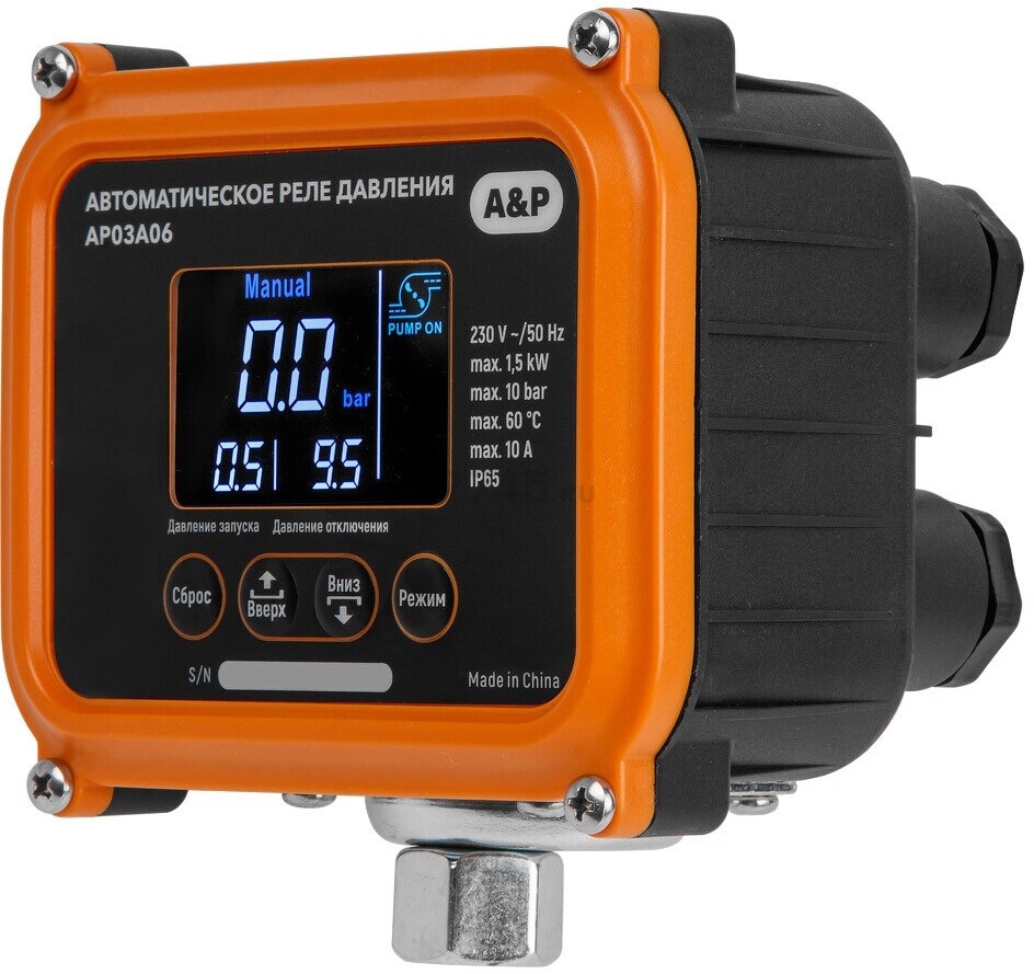 Реле давления A&P внутренняя резьба 1/4" (AP03A06) - Фото 7